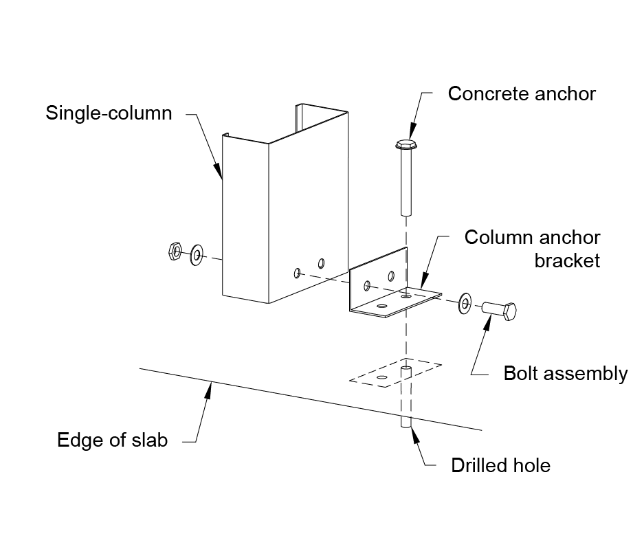 Slab Column Single Detail