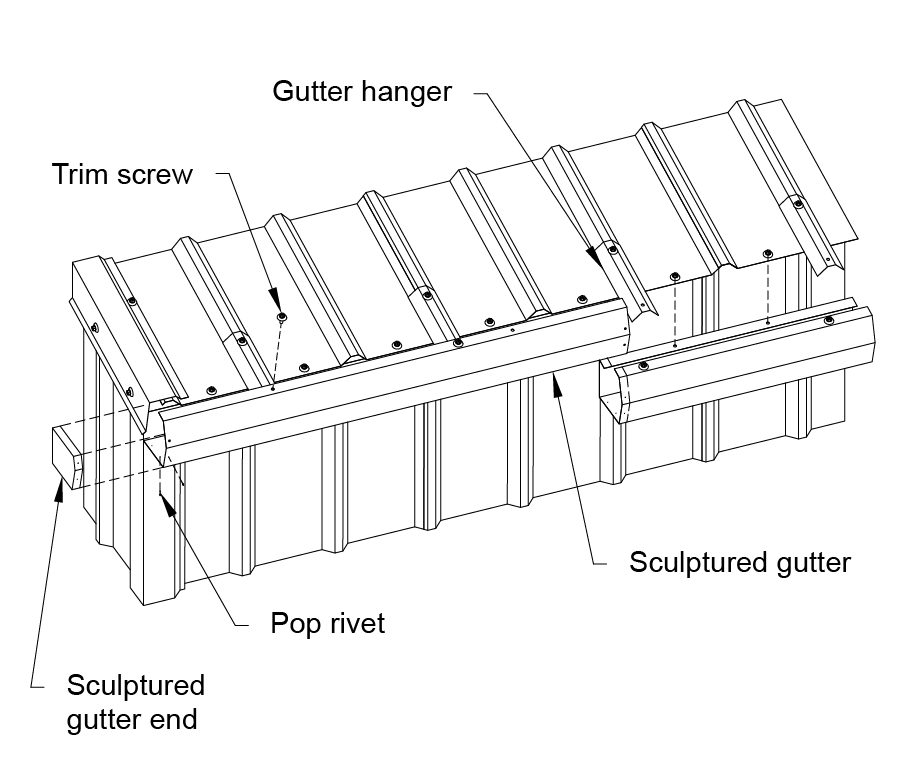 Gutter Sculptured Detail